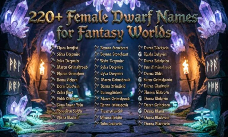220+ Female Dwarf Names for Fantasy Worlds