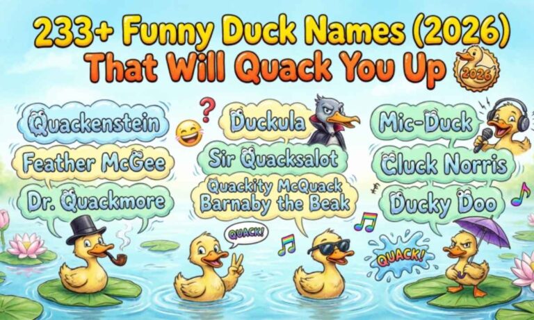 233+ Funny Duck Names (2026) That Will Quack You Up