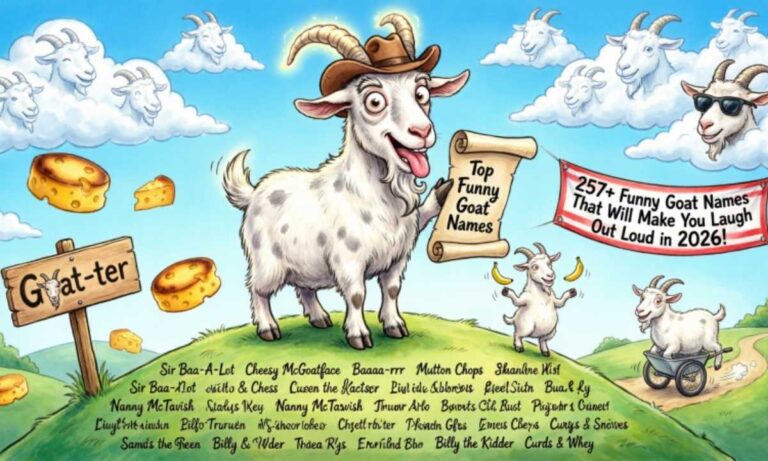 257+ Funny Goat Names That Will Make You Laugh Out Loud in 2026!