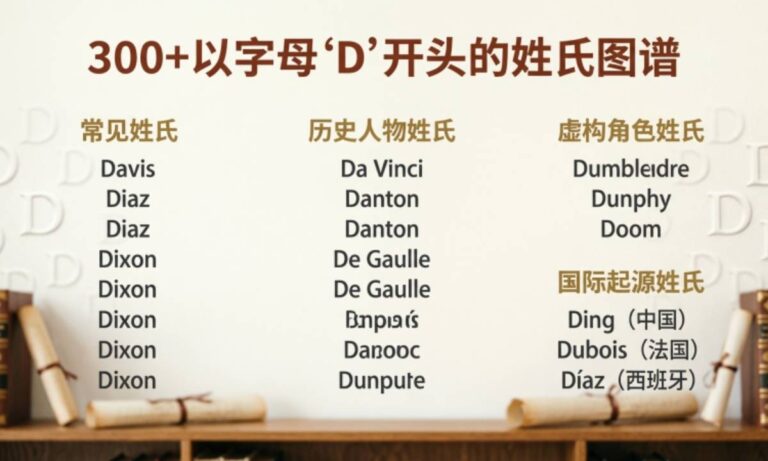 300+ Best Last Names that Start with D