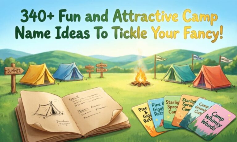 340+ Fun and Attractive Camp Name Ideas To Tickle Your Fancy!