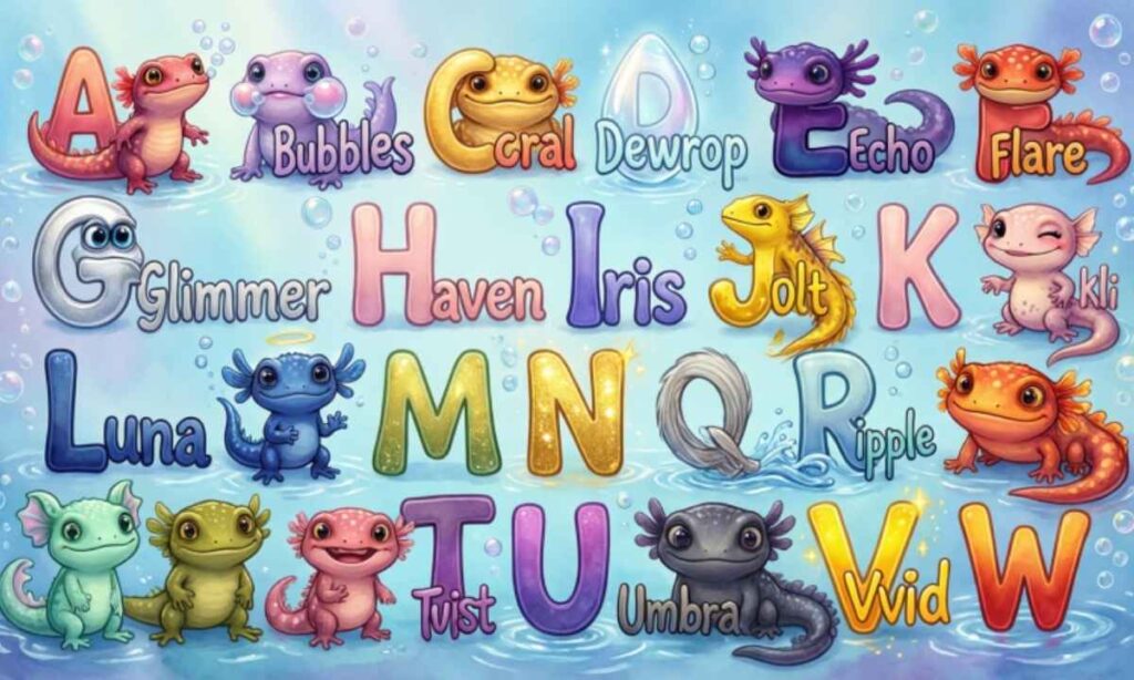 A-Z List of Axolotl Names