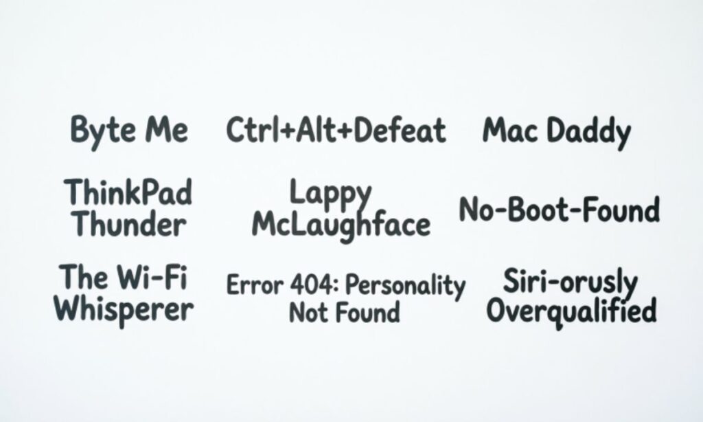 Best Funny Laptop Names
