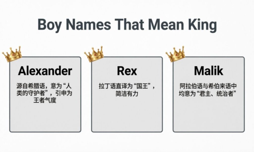 Boy Names That Mean King