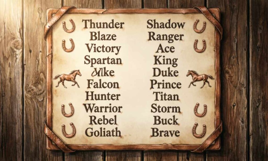 Classic Horse Names Male