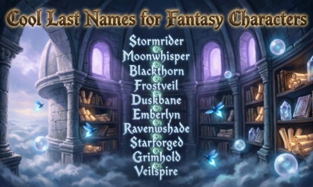 Cool Last Names for Fantasy Characters