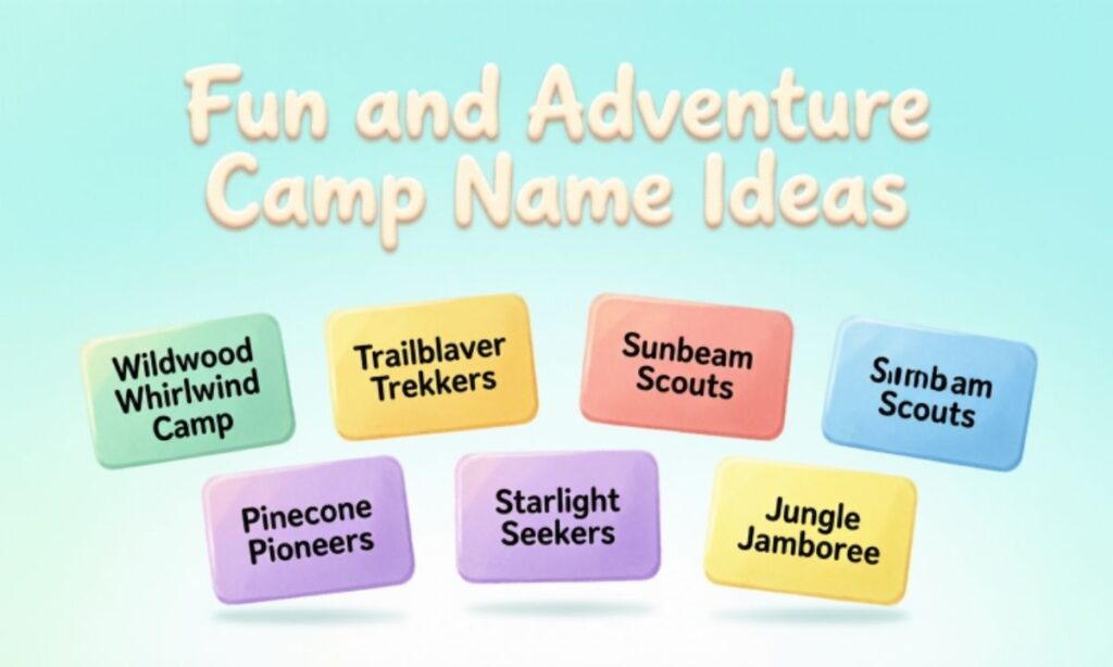 Fun and Adventure Camp Name Ideas
