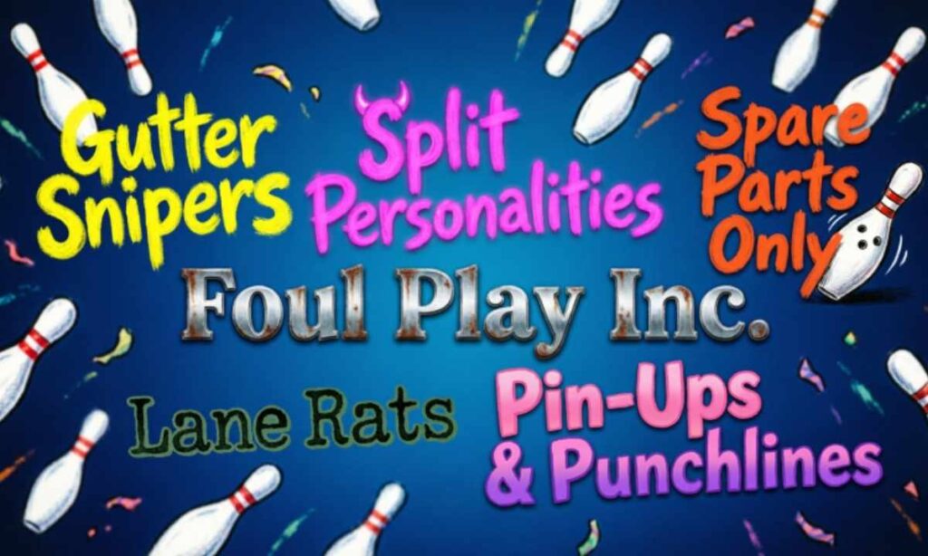 Funny Dirty Bowling Team Names