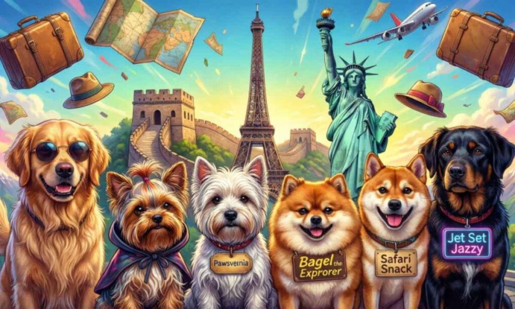 Funny Travel-Inspired Girl Dog Names