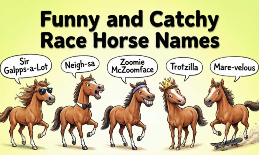 Funny and Catchy Race Horse Names