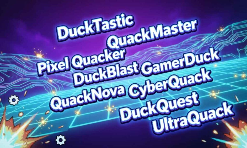 Gaming Duck Names