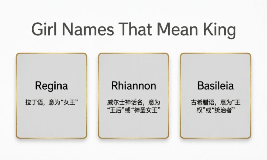 Girl Names That Mean King