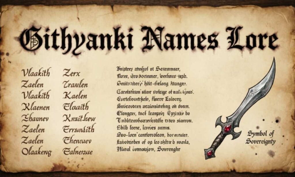 Githyanki Names Lore