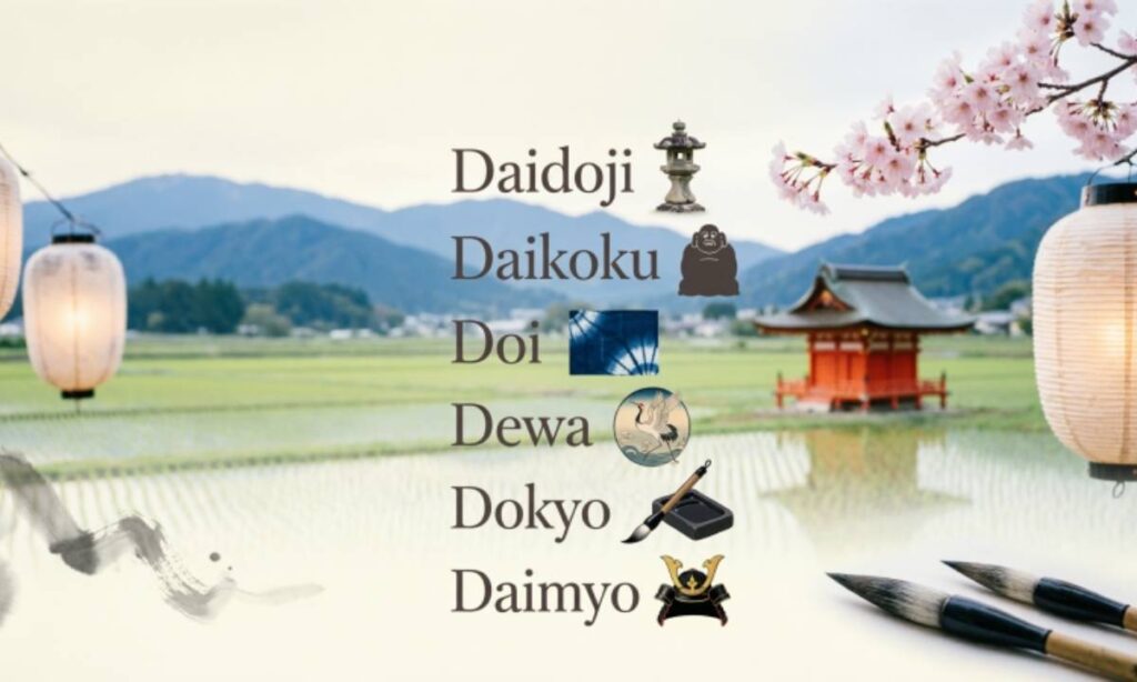 Japanese Last Names That Start With D