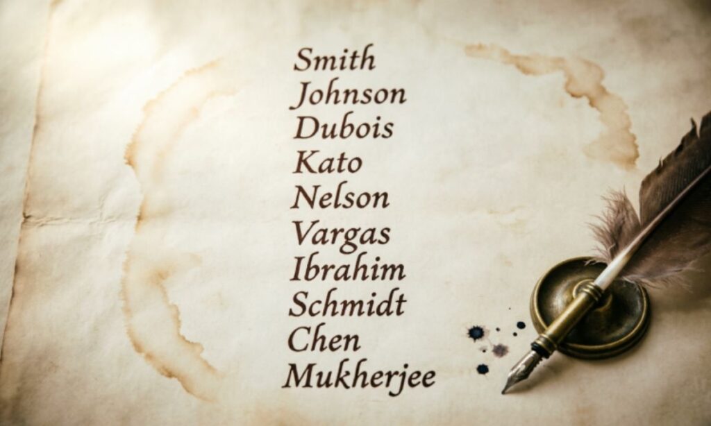 Last Names for Book Characters