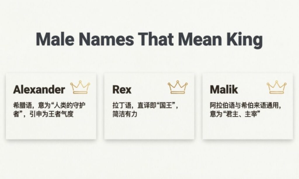 Male Names That Mean King