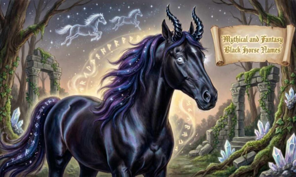 Mythical and Fantasy Black Horse Names