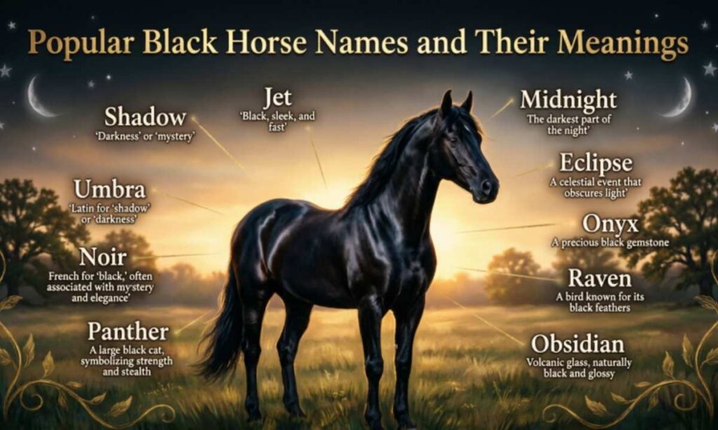 Popular Black Horse Names and Their Meanings