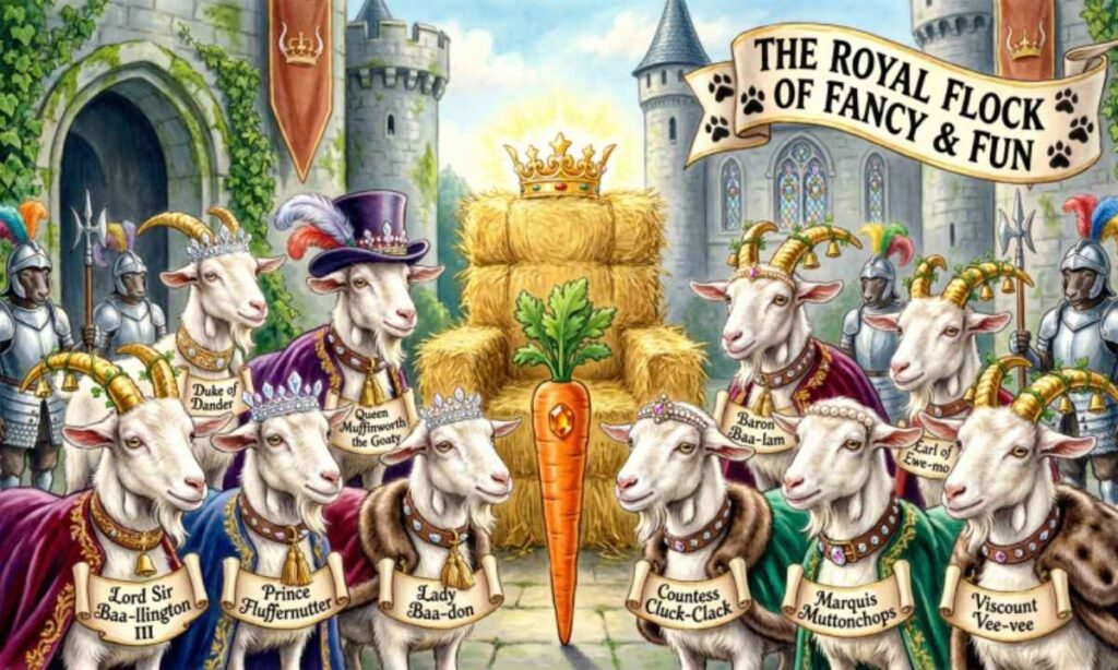 Royal & Fancy Funny Goat Names