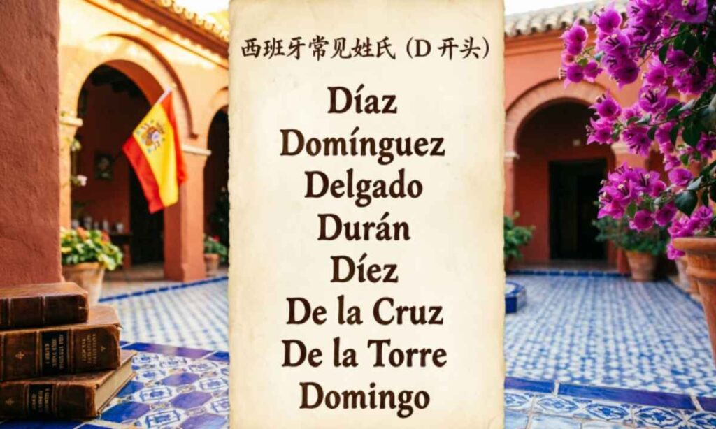 Spanish Last Names That Start With D