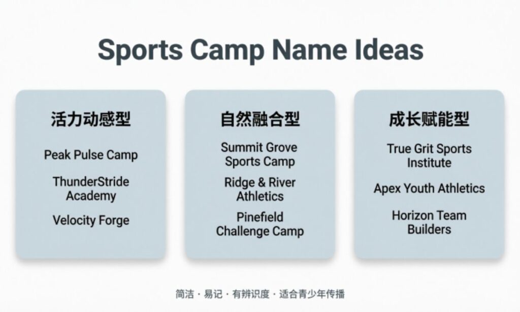 Sports Camp Name Ideas