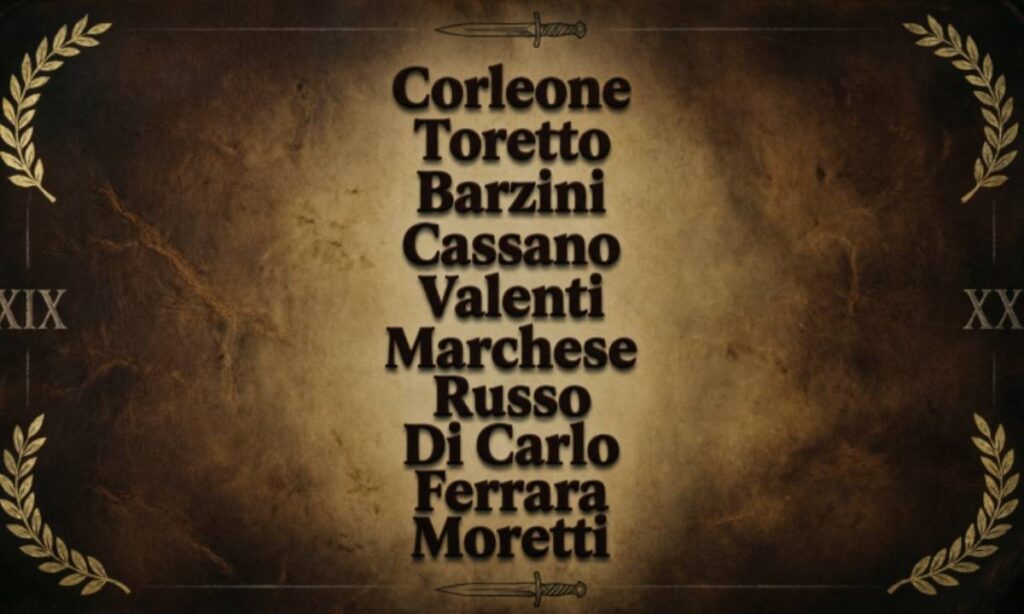 Strong Mafia Last Names