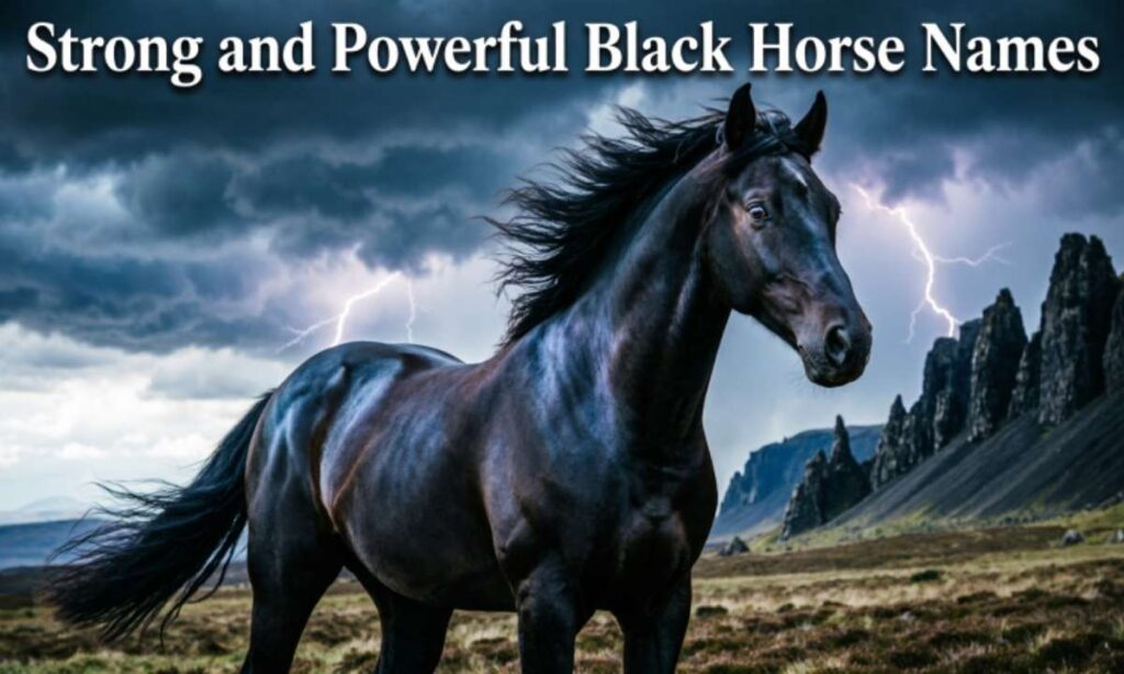 Strong and Powerful Black Horse Names