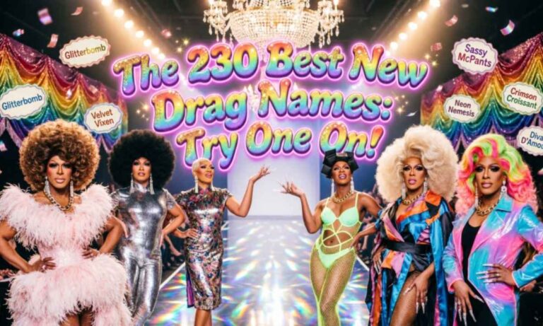 The 230 Best New Drag Names Try One On!