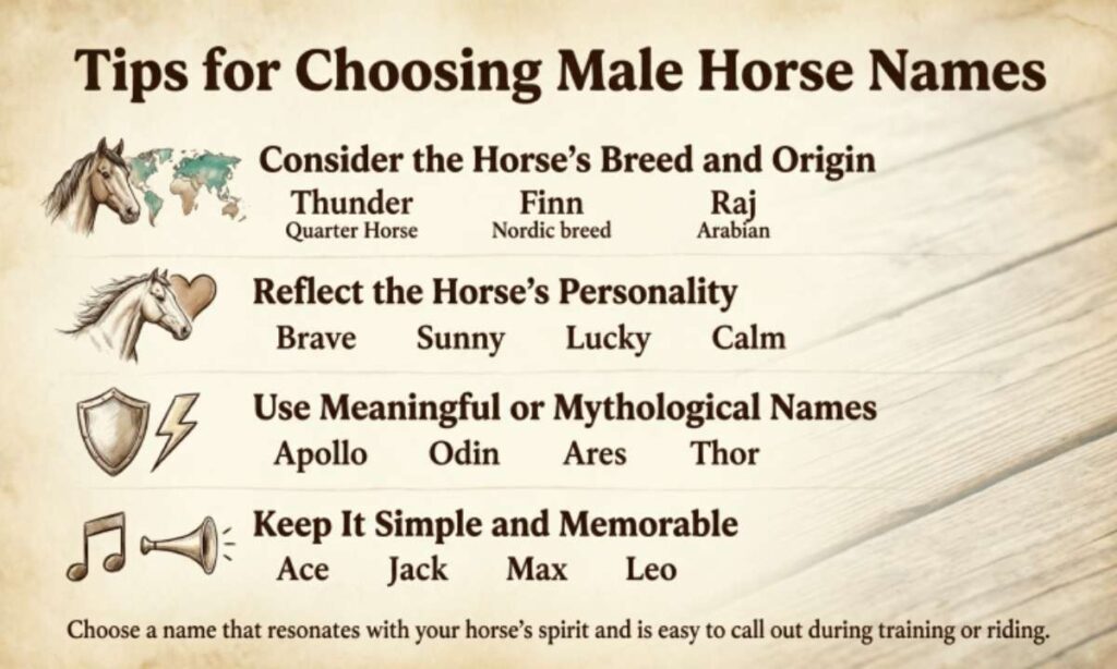 Tips for Choosing Male Horse Names