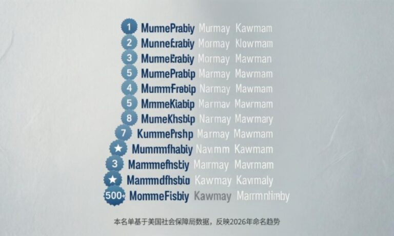 Top 500+ list male names in the U.S. for 2026