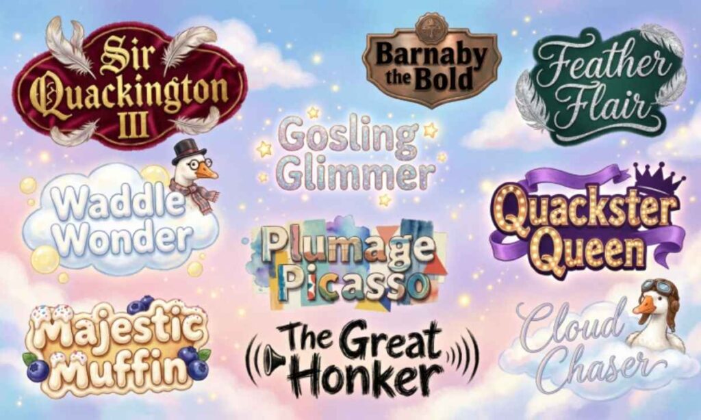 🌟 Unique Goose Names