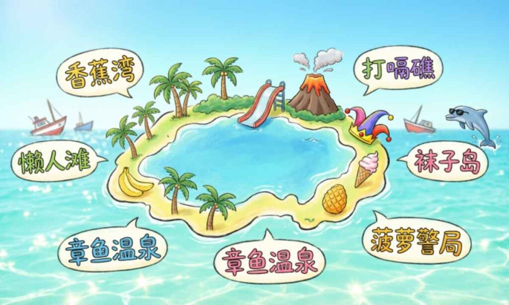 🏝️ Funny Island Names