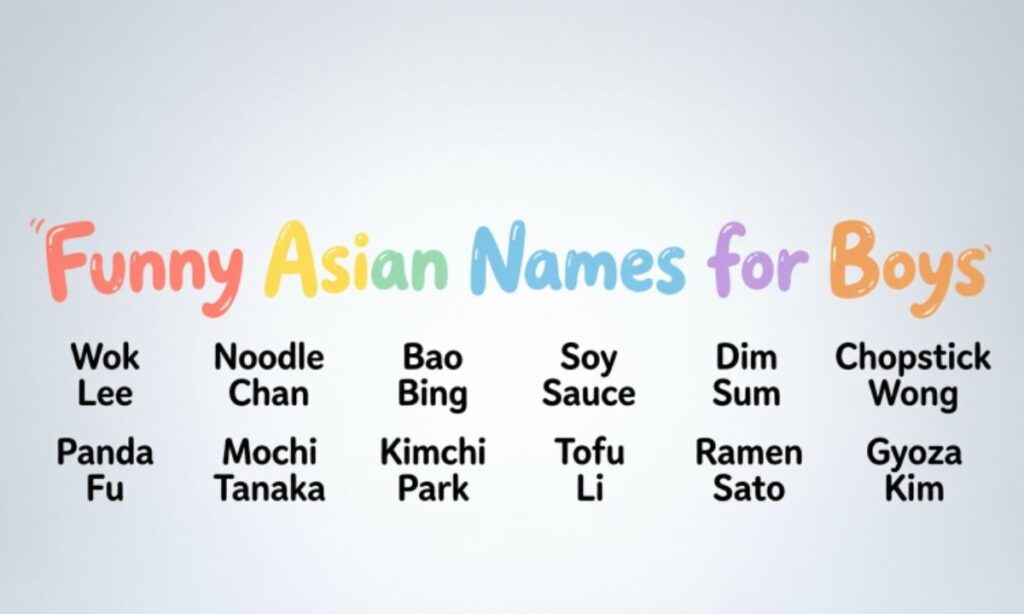 👦 Funny Asian Names for Boys