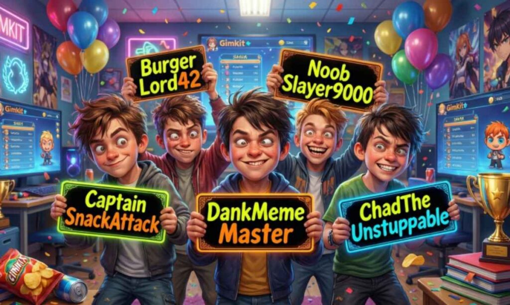 👦 Funny Gimkit Names for Boys