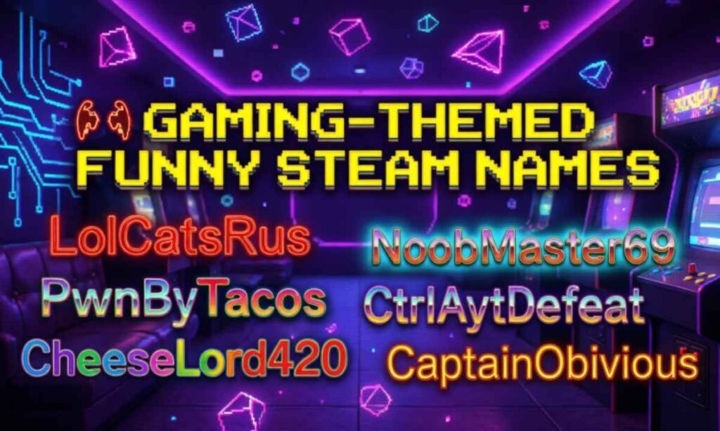 🕹️ Gaming-Themed Funny Steam Names