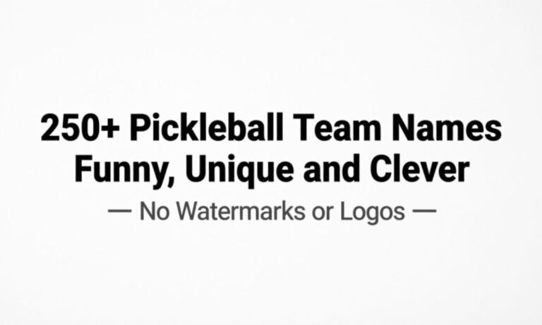 250+ Pickleball Team Names: Funny, Unique and Clever