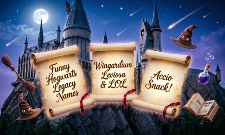 268+ Funny Hogwarts Legacy Names (Best Ideas 2026 )