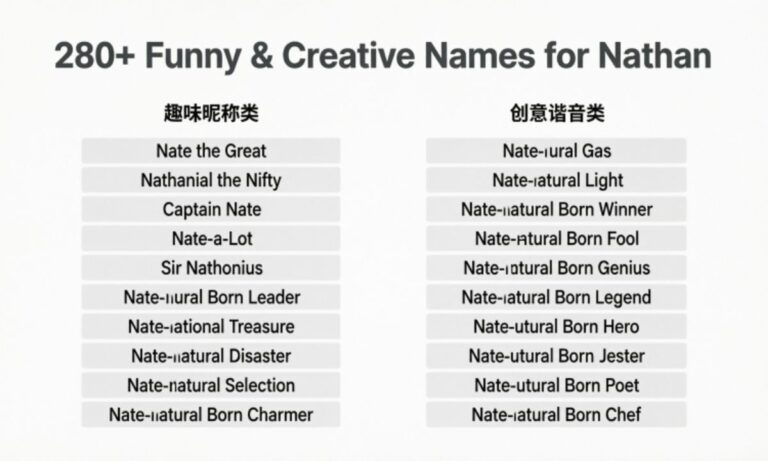 280+ Funny & Creative Names for Nathan