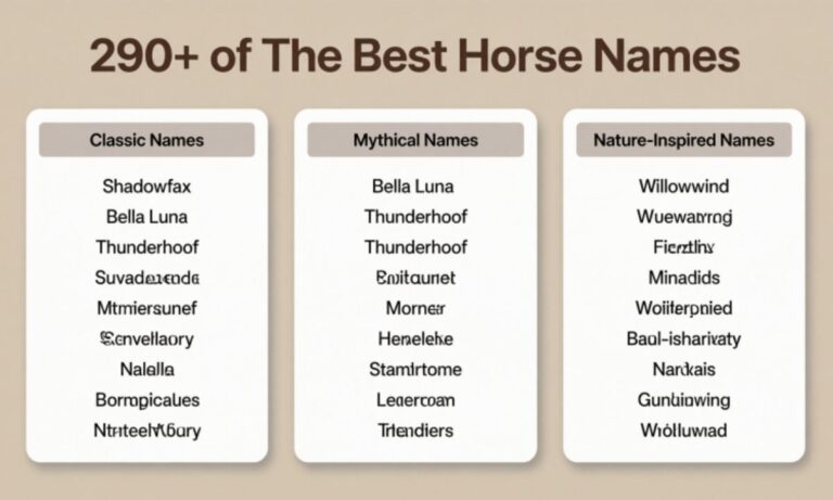 290+ of The Best Horse Names