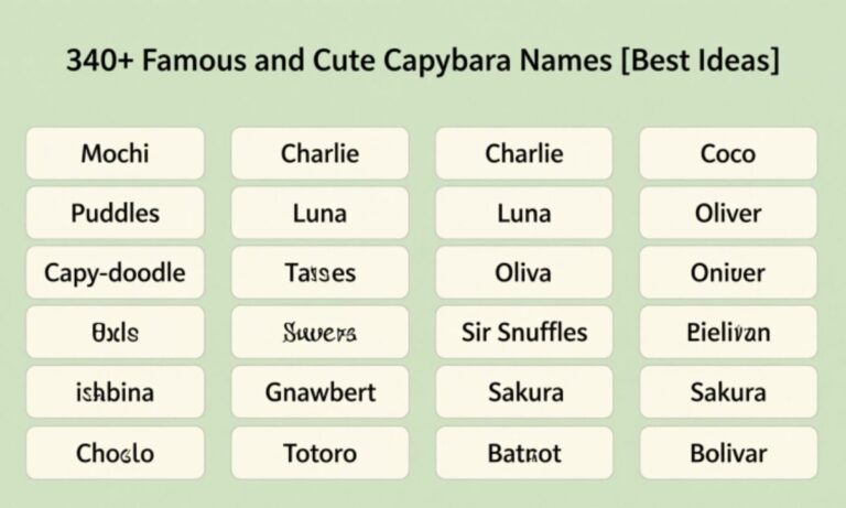 340+ Famous and Cute Capybara Names [Best Ideas]