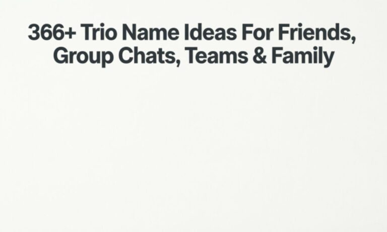 366+ Trio Name Ideas For Friends, Group Chats, Teams & Family