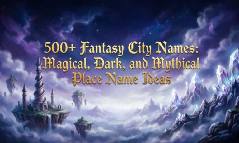 500+ Fantasy City Names: Magical, Dark, and Mythical Place Name Ideas