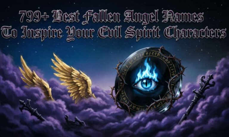 799+ Best Fallen Angel Names To Inspire Your Evil Spirit Characters