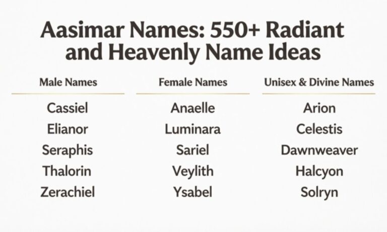 Aasimar Names: 550+ Radiant and Heavenly Name Ideas