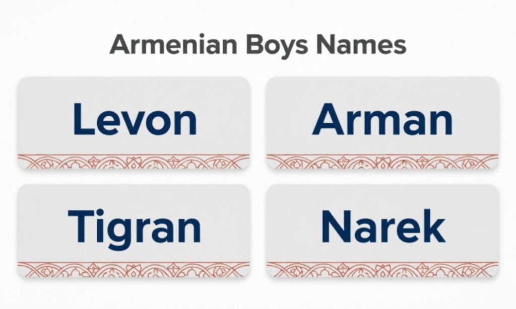 Armenian Boys Names