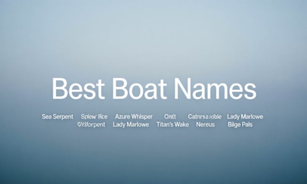 Best Boat Names