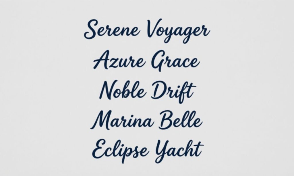 Classy Boat Names