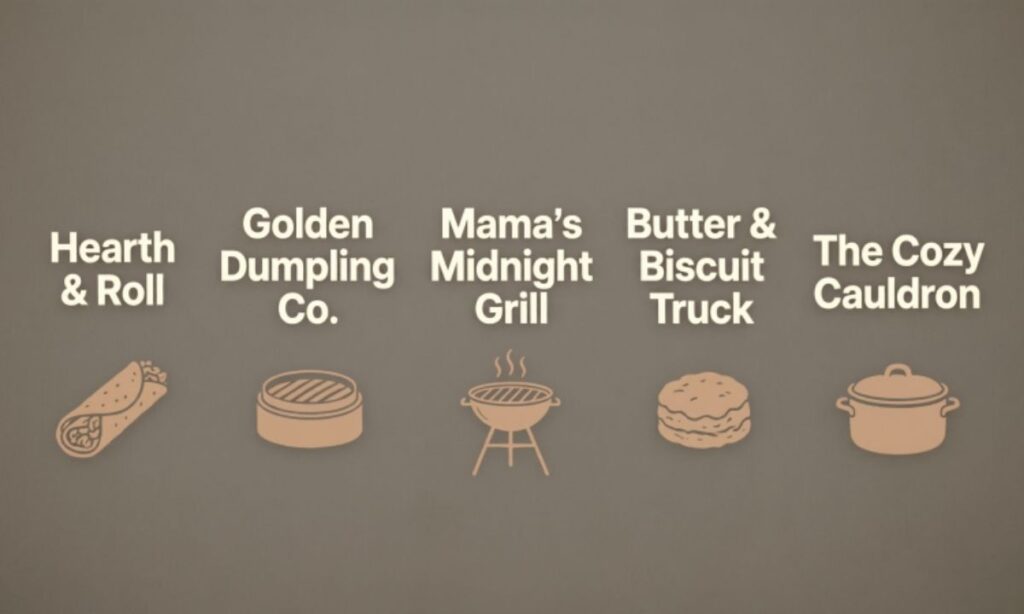 Comfort food truck names