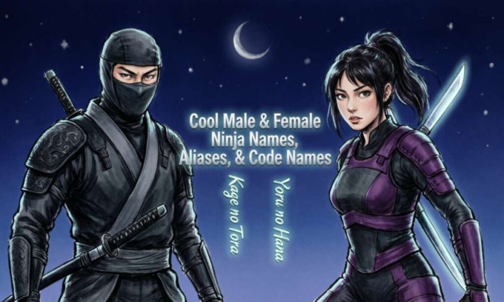Cool Male & Female Ninja Names, Aliases, & Code Names