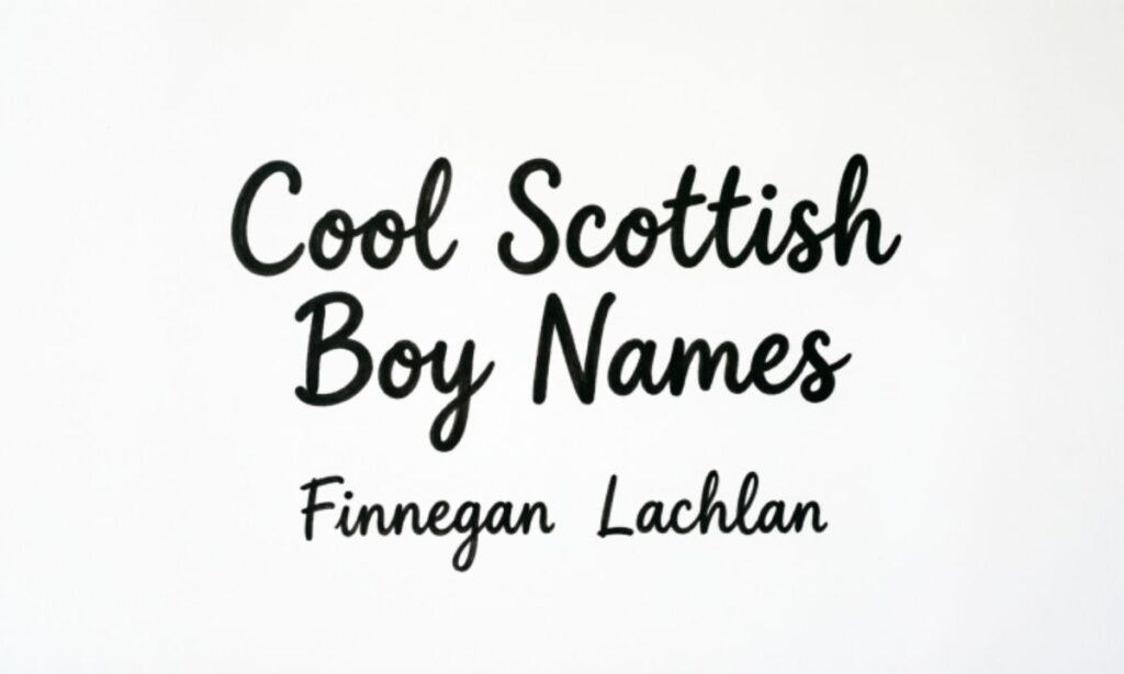 Cool Scottish Boy Names